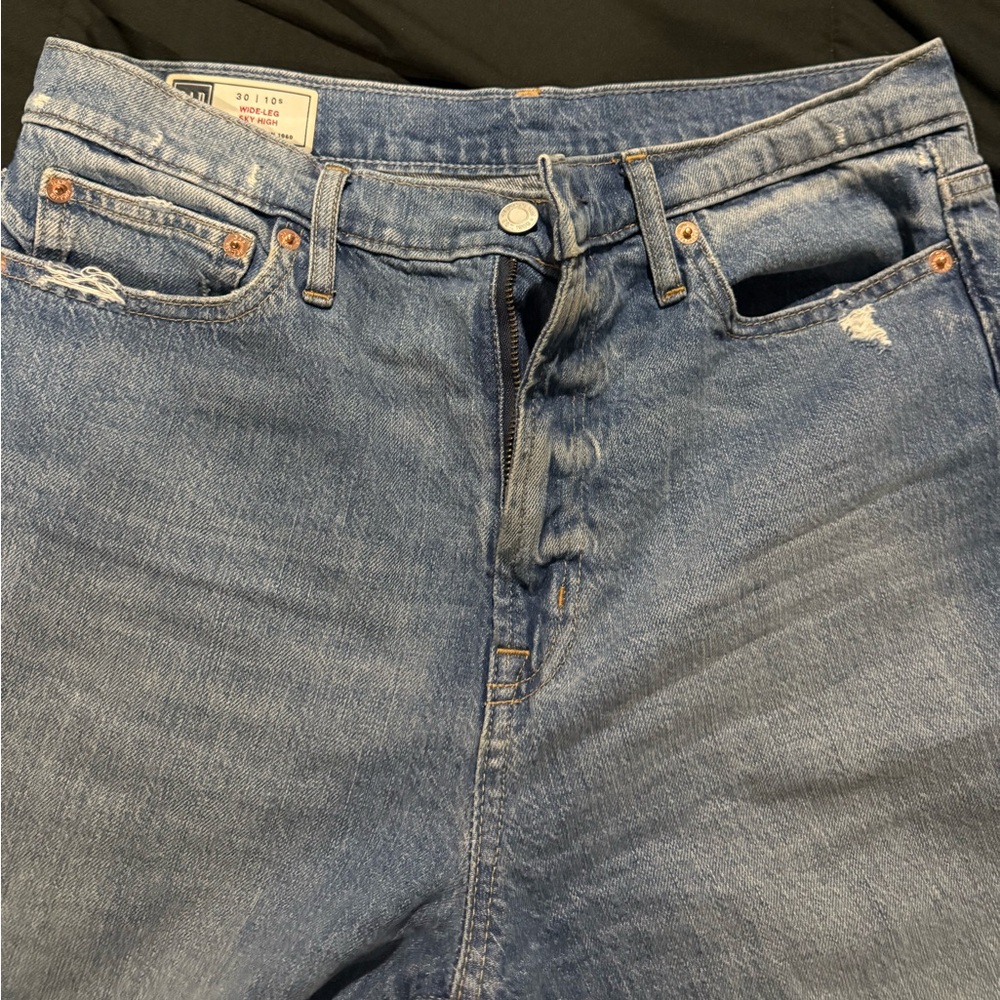 GAP Blue Wide Leg Jeans - Picture 2 of 7
